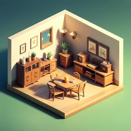 05707-1703492037-1 room, lighting, isometric view, micro room, clay material, isometric room, cute cartoon room, no_humans, scenery, stairs, indo.png